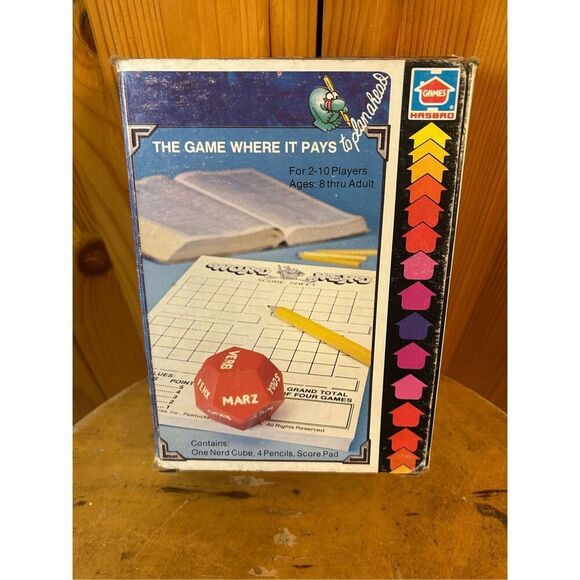 VINTAGE 1979 HASBRO WORD NERD GAME #2235 & INSTRUCTION BOOKLET (8486) - Picture 2 of 9